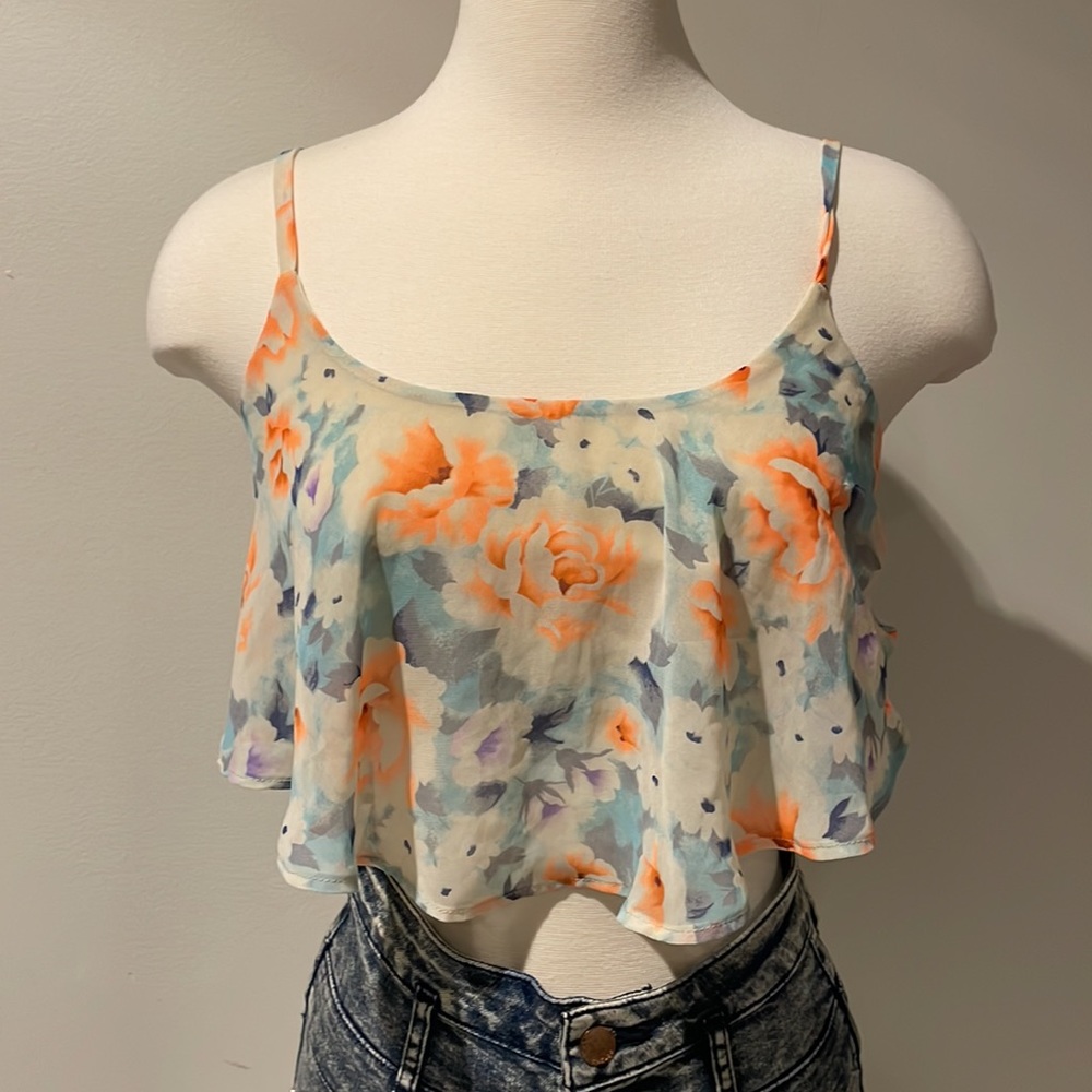 Floral crop top
